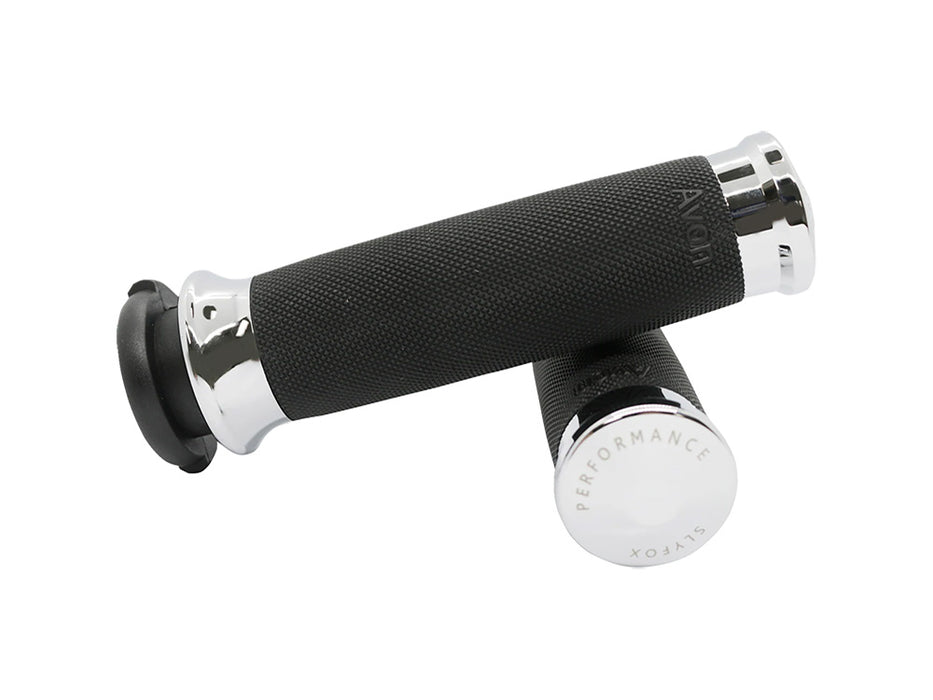 Handgrips - Chrome. Fits H-D with Throttle Cable