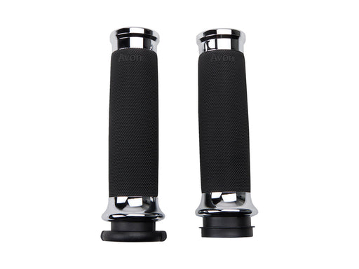 Handgrips - Chrome. Fits Big Twin 2008-2024 with Throttle-by-Wire
