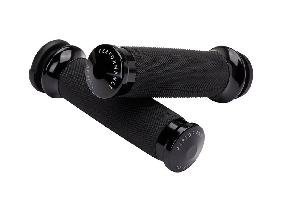 Handgrips - Black. Fits Big Twin 2008-2024 with Throttle-by-Wire