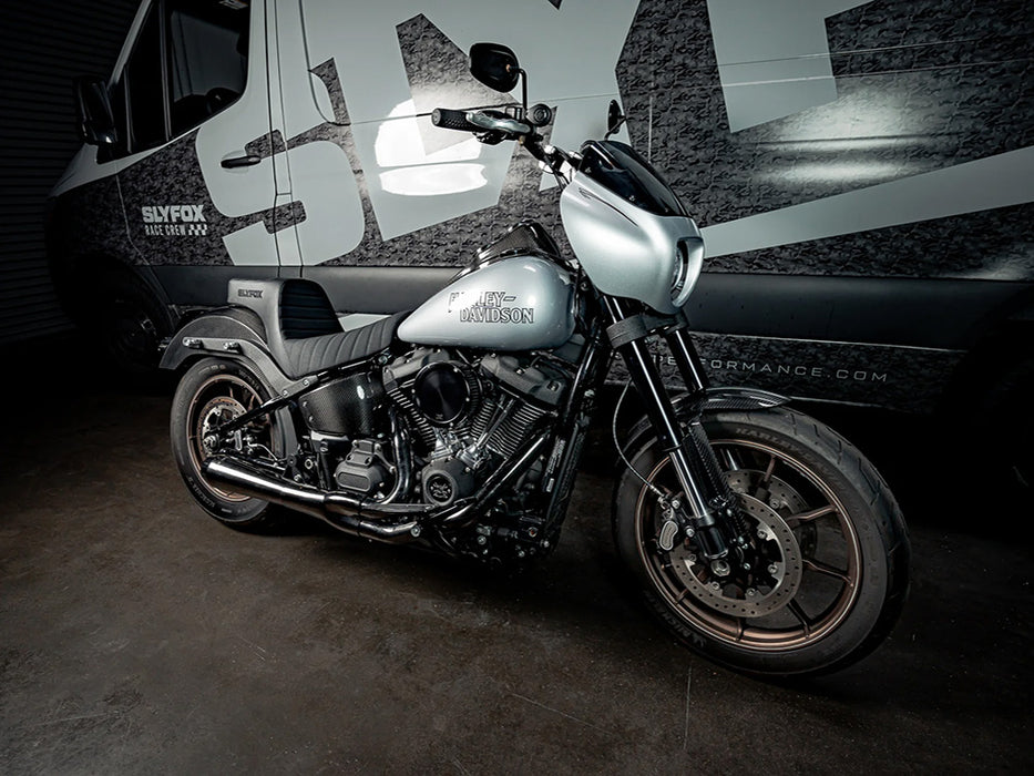 Highnoon Tuck N Roll Dual Seat. Fits Sport Glide & Low Rider 2018up, Low Rider S 2020up & Low Rider ST 2022up