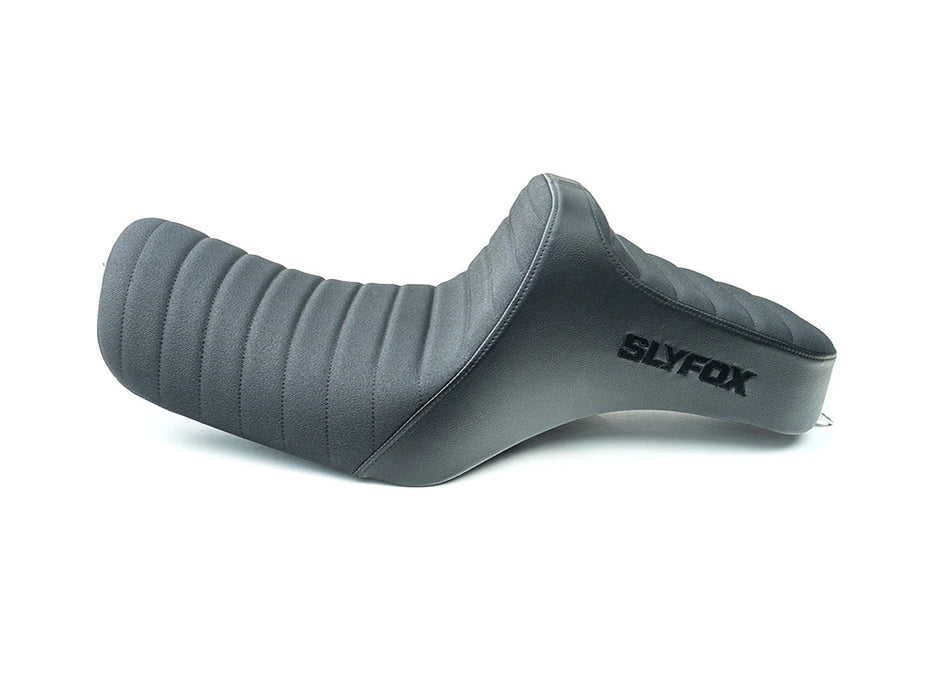 Highnoon Tuck N Roll Dual Seat. Fits Sportster 2004-2021
