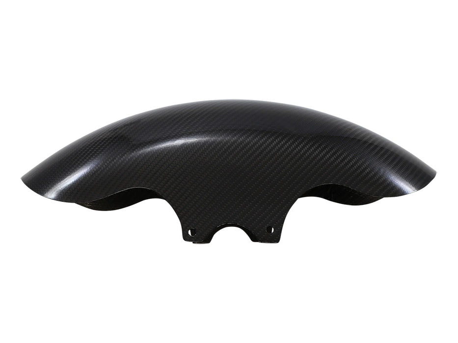 Shorty Carbon Front Fender - Gloss Finish. Fits Most Touring 2014-2024 with 19in. Front Wheel