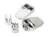 Fatty Footpegs - Polished. Fits Softail 2018up Front Rider