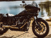 2-into-1 LaneSplitter Exhaust - Stainless Steel. Fits Softail 2018up Non-240 Rear Tyre Models.