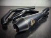 2-into-1 4.5in. Big Bore Exhaust - Black Onyx. Fits Softail 2018up Non-240 Rear Tyre Models.