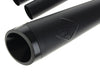 2-into-1 Cutback Exhaust - Black with Black End Cap. Fits Touring 2017up.