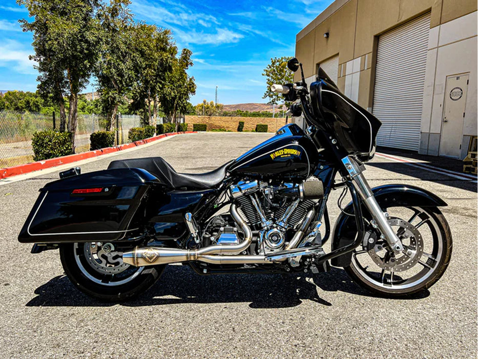 2-into-1 4.5in. Big Bore Exhaust - Stainless Steel. Fits Touring 2017up.
