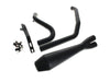 2-into-1 4.5in. Big Bore Exhaust - Black. Fits Touring 2017up.