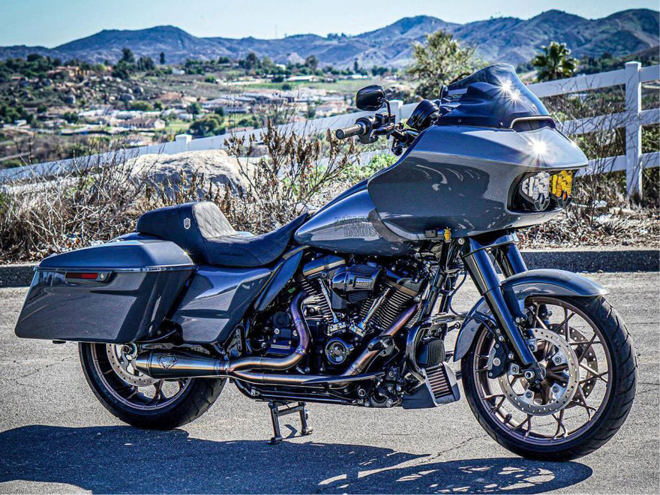 2-into-1 4.5in. Big Bore Exhaust - Stainless Steel. Fits Touring 2017up.