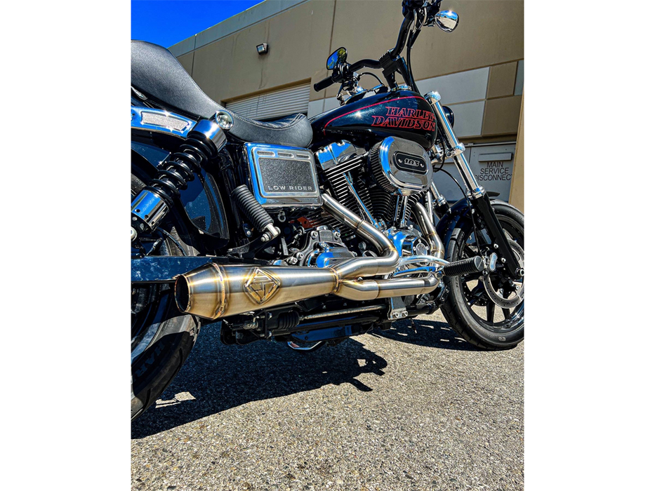 SP Concepts - 2-into-1 LaneSplitter Exhaust – Stainless Steel. Fits Dyna 2006-2017
