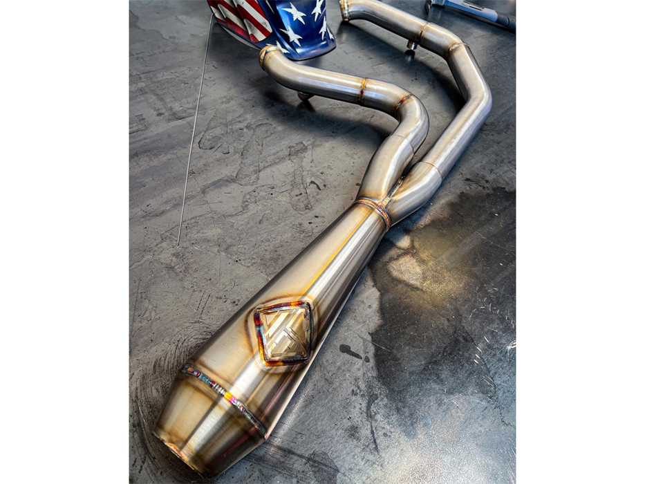 SP Concepts - 2-into-1 LaneSplitter Exhaust – Stainless Steel. Fits Dyna 2006-2017