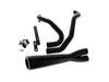 2-into-1 Cutback Exhaust - Black with Black End Cap. Fits Sportster 2014-2021