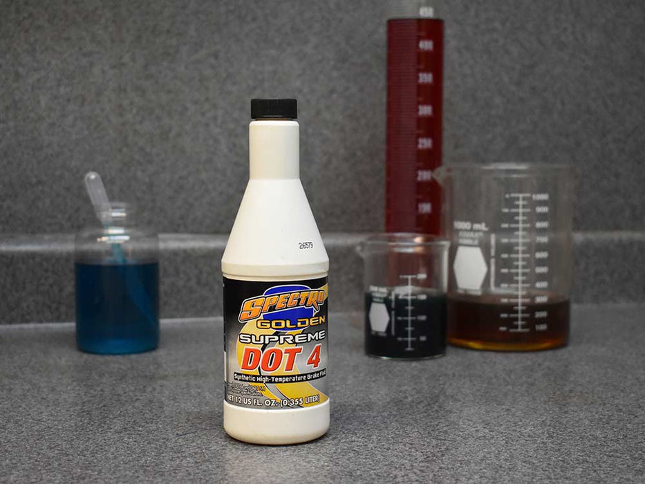 Golden Supreme DOT 4 Brake Fluid. 12oz Bottle (355ml)
