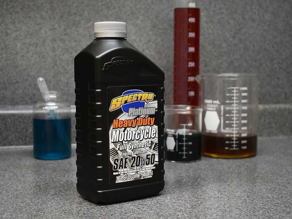 Heavy Duty Platinum Full Synthetic Engine Oil. 20w50 1 Quart Bottle (946ml). Fits Big Twin 1984up
