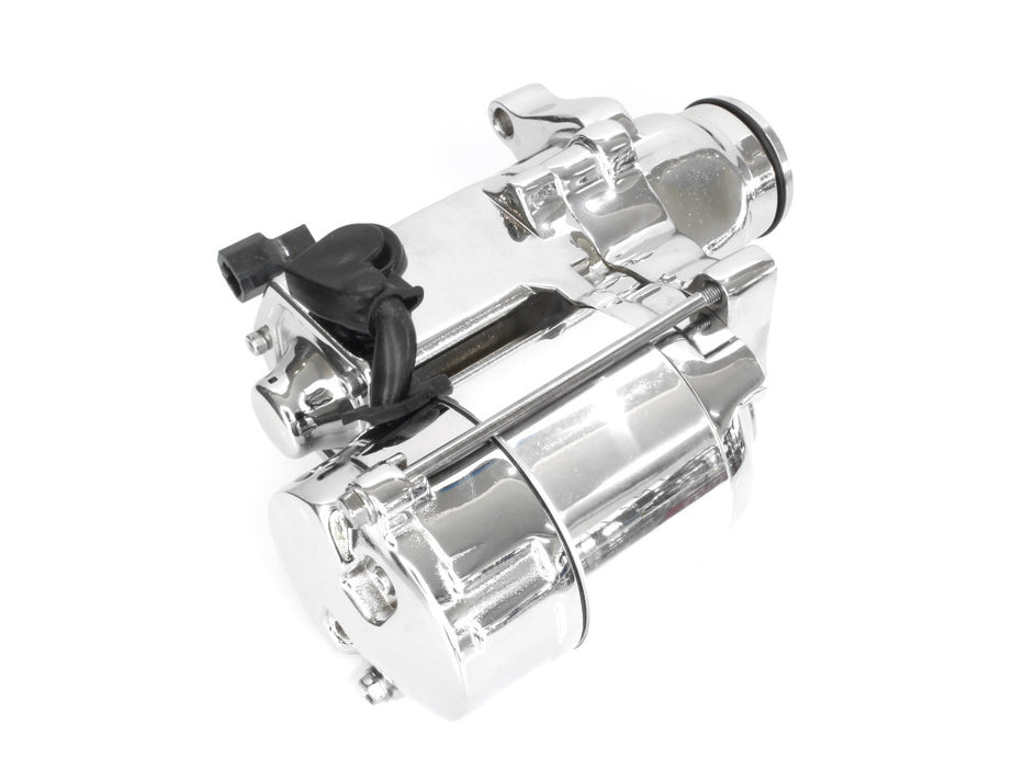1.4kw Starter Motor - Chrome. Fits Softail 2007-2017, Dyna 2006-2017 & Touring 2007-2016.