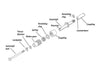 Starter Jackshaft Assembly with 9 Tooth Pinion Gear For OEM 66 Tooth Starter Ring. Fits Big Twin Models 1989-1993.
