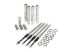 Quickee Adjustable Pushrod Kit - Chrome. Fits Twin Cam 1999-2017.