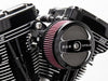 Stealth Air Cleaner Kit with Air 1 Face Plate - Black. Fits Touring 2017-2024 & Softail 2018-2024