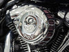Mini Teardrop Air Cleaner Kit - Chrome. Fits Touring 2017-2024 & Softail 2018-2024