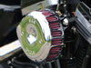 Mini Teardrop Air Cleaner Kit - Chrome. Fits Sportster 1991-2006 with CV Carburettor.