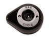 Teardrop Air Cleaner Cover - Black. Fits S&S Stealth Air Cleaners.