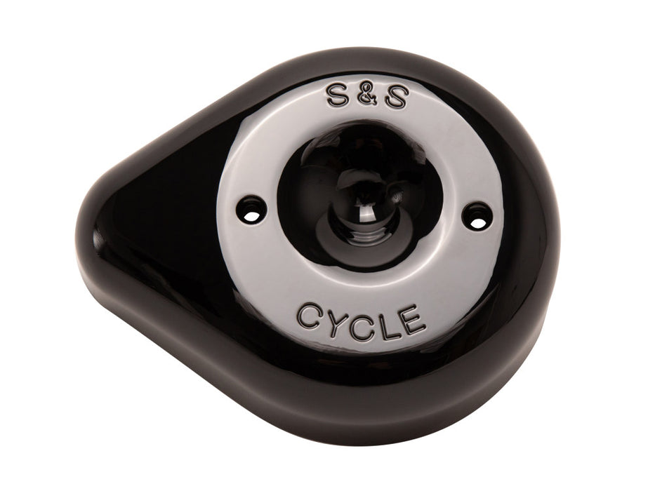 Teardrop Air Cleaner Cover - Black. Fits S&S Stealth Air Cleaners.