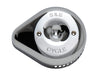 Slasher Teardrop Air Cleaner Cover - Chrome. Fits S&S Stealth Air Cleaners.