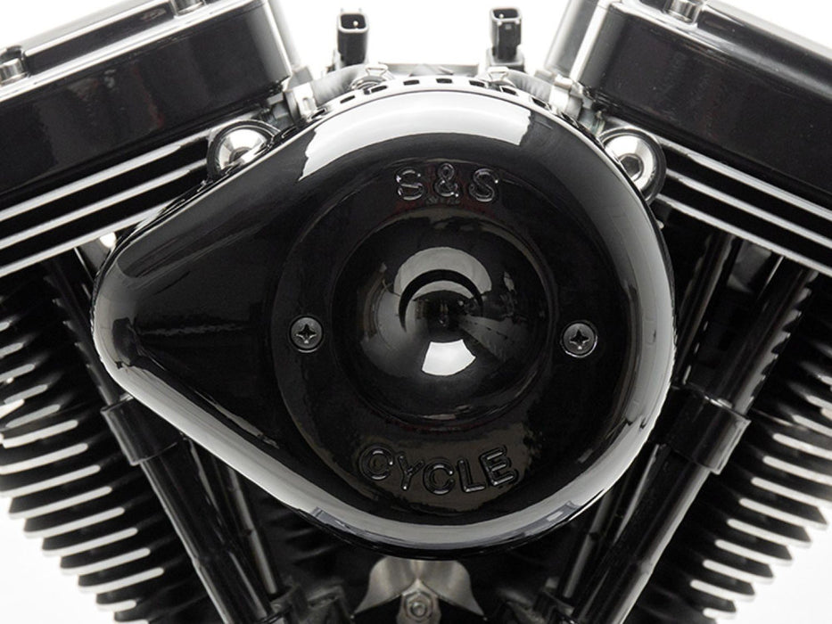 Slasher Teardrop Air Cleaner Cover - Black. Fits S&S Stealth Air Cleaners.