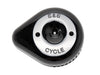 Slasher Teardrop Air Cleaner Cover - Black. Fits S&S Stealth Air Cleaners.