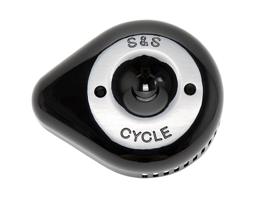 Slasher Teardrop Air Cleaner Cover - Black. Fits S&S Stealth Air Cleaners.