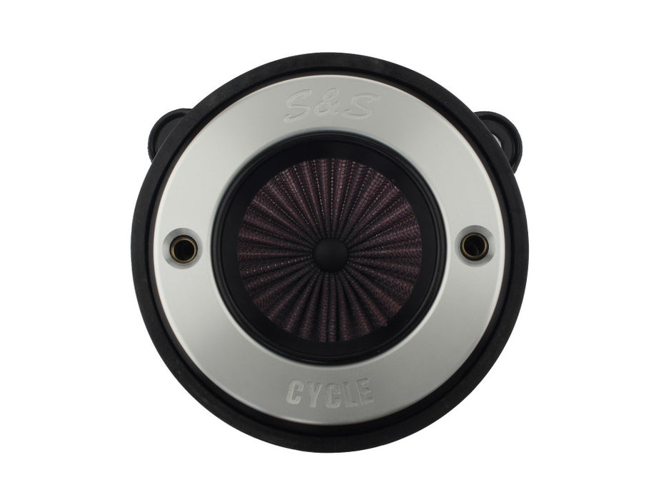 Air Stinger Stealth Air Cleaner Kit - Brushed S&S Ring. Fits Sportster 2007-2021.