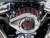 +1 Inch Air Stinger Stealth Air Cleaner Kit - Chrome Teardrop. Fits CVO Touring 2023up, Street Glide & Road Glide 2024up, Touring 2025up & Softail 2025up with Stock 58mm, SE 64mm or SE 68mm Throttle Body