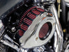 +1 Inch Air Stinger Stealth Air Cleaner Kit - Chrome Teardrop. Fits CVO Touring 2023up, Street Glide & Road Glide 2024up, Touring 2025up & Softail 2025up with Stock 58mm, SE 64mm or SE 68mm Throttle Body