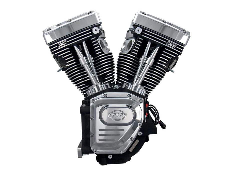 111ci Twin Cam A Engine - Black with Chrome Covers. Fits Dyna 1999-2005 & Touring 1999-2006 Models.