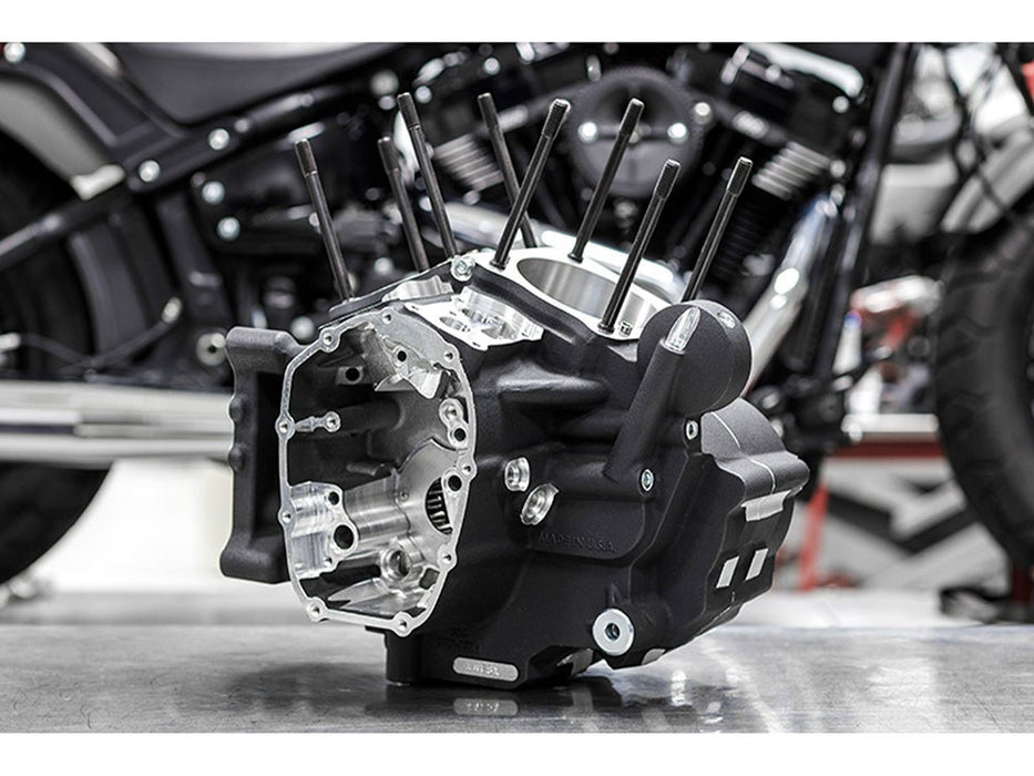 Crankcase Assembly with 4-1/2in. Bore - Black. Fits Touring 2017up