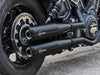 4in. Grand National Slip-On Mufflers - Black with Black End Caps. Fits Indian Scout 2015-2024