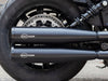4in. Grand National Slip-On Mufflers - Black with Black End Caps. Fits Indian Scout 2015-2024