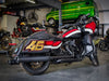 4-1/2in. Mk45 Slip-On Mufflers - Black with Black Thruster End Caps. Fits Touring 2017up.