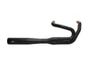 2-into-1 SuperStreet Exhaust - Black with Black End Cap. Fits Softail 2018-2024 Non-240 Rear Tyre Models.