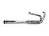 2-into-1 SuperStreet Exhaust - Chrome with Black End Cap. Fits Softail 2018-2024 Non-240 Rear Tyre Models.