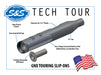 4.5in. GNX Slip-On Mufflers - Black with Black End Caps. Fits Touring 2017up.