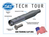 4.5in. GNX Slip-On Mufflers - Chrome with Black End Caps. Fits Touring 2017up.