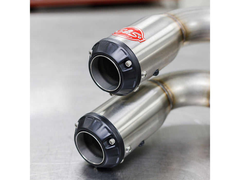 Power Tune XTO UTV Exhaust - Stainless Steel with Race Muffler. Fits Polaris RZR XP 1000 2015up.
