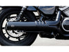 4.5in. Grand National Slip-On Muffler - Black with Black End Cap. Fits Nightster 975 2022up