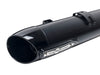 Broadhead 4in. Slip-On Mufflers - Black with Black End Caps. Fits Indian Big Twin 2014up with Hard Saddle Bags.