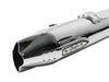 Fishtail 4in. Slip-On Mufflers - Chrome with Chrome End Caps. Fits Indian Big Twin 2014up with Hard Saddle Bags.