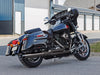 2-into-1 Sidewinder Exhaust - Lava Chrome with Black End Cap. Fits Touring 2017up.