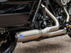 2-into-1 Qualifier Exhaust - Stainless Steel with Black End Cap. Fits Touring 2017up