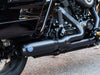 2-into-1 Qualifier Exhaust - Black with Black End Cap. Fits Touring 2017up