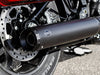 4in. Grand National Slip-On Muffler - Black with Black End Cap. Fits Softail Street Bob, Low Rider S, Low Rider ST & Heritage 2025up